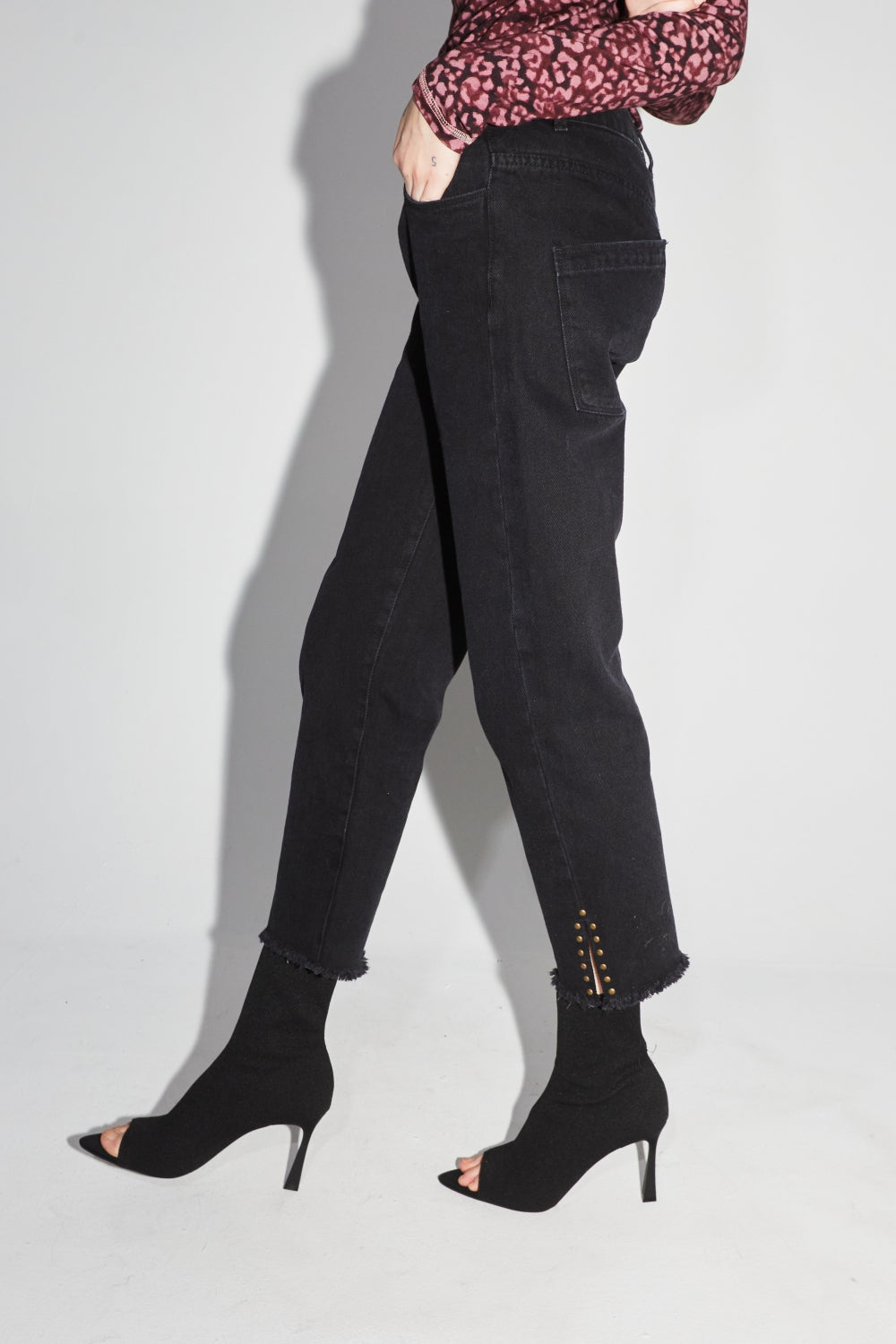 Alex Straight Black Jeans - Sort