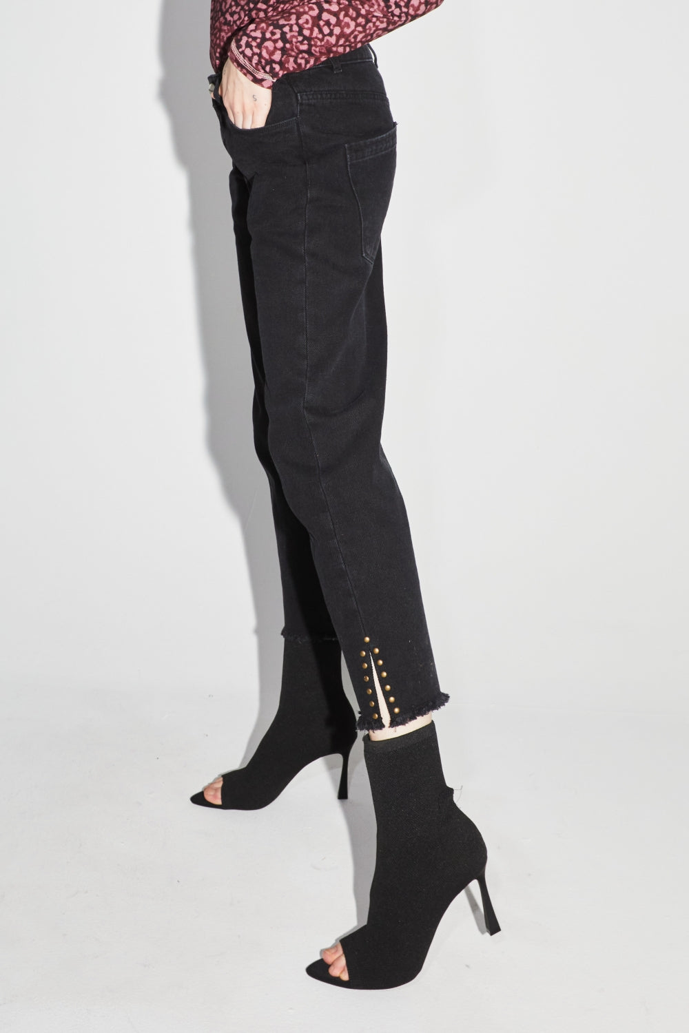 Alex Straight Black Jeans - Sort