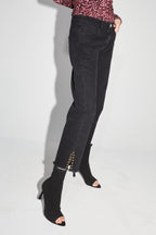 Alex Straight Black Jeans - Sort