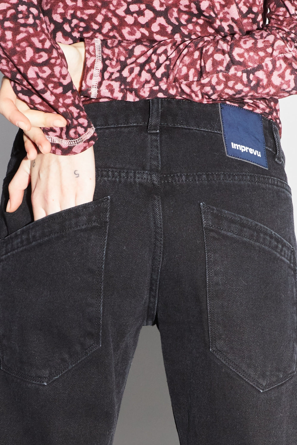 Alex Straight Black Jeans - Sort