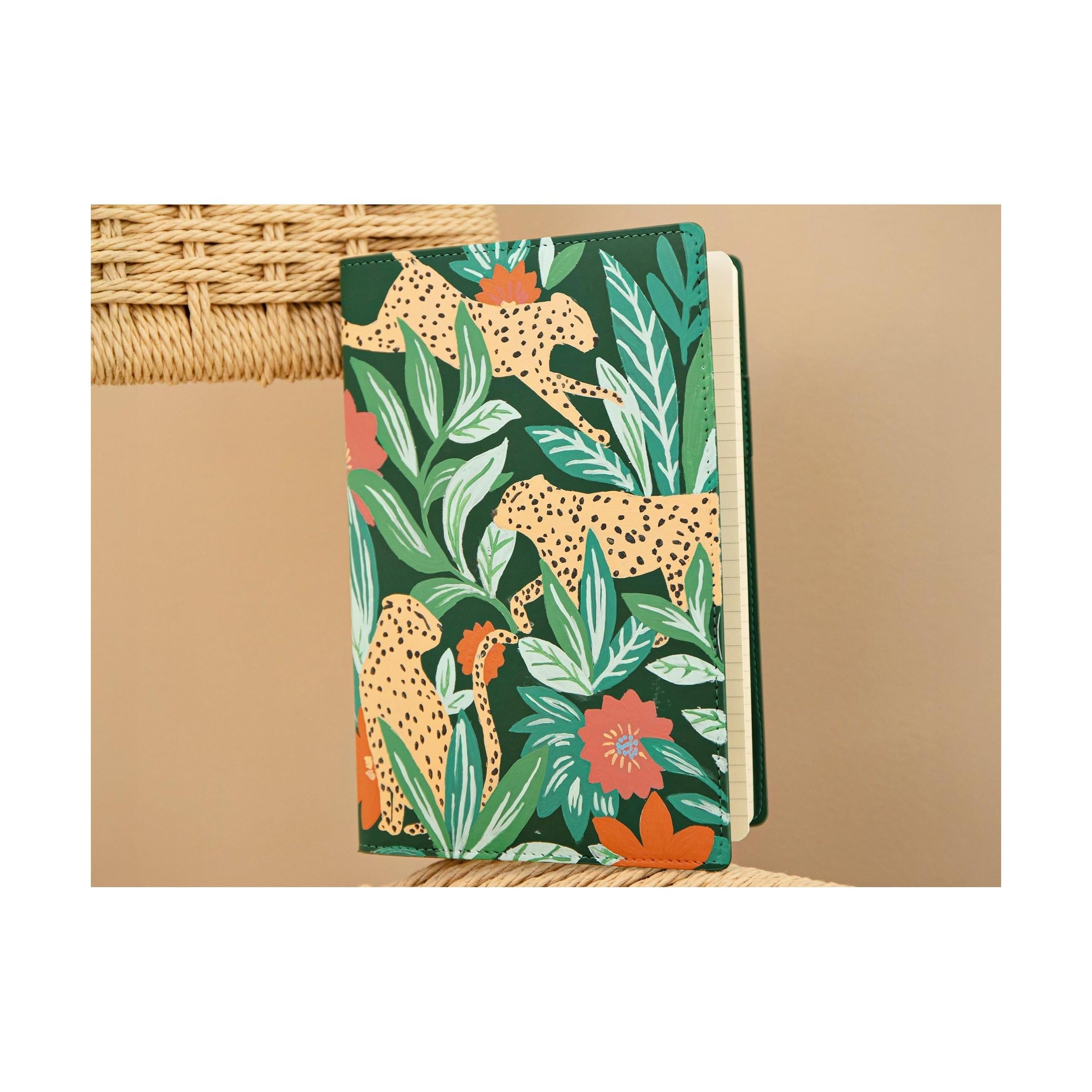 Carnet À Peindre - Notebook Peinture Au Numéro - Petit Pinceau - Leaping Leopards