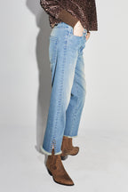 Alex Straight Used Blue Jeans - Blå