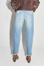 Alex Straight Used Blue Jeans - Blå