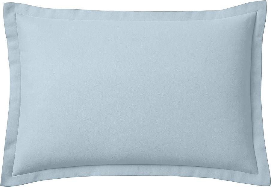 Orea - Taie D'Oreiller - 100% Flanelle De Coton - Bleu