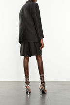The Kooples - Veste Laine Noire Style Tailleur - Femme
