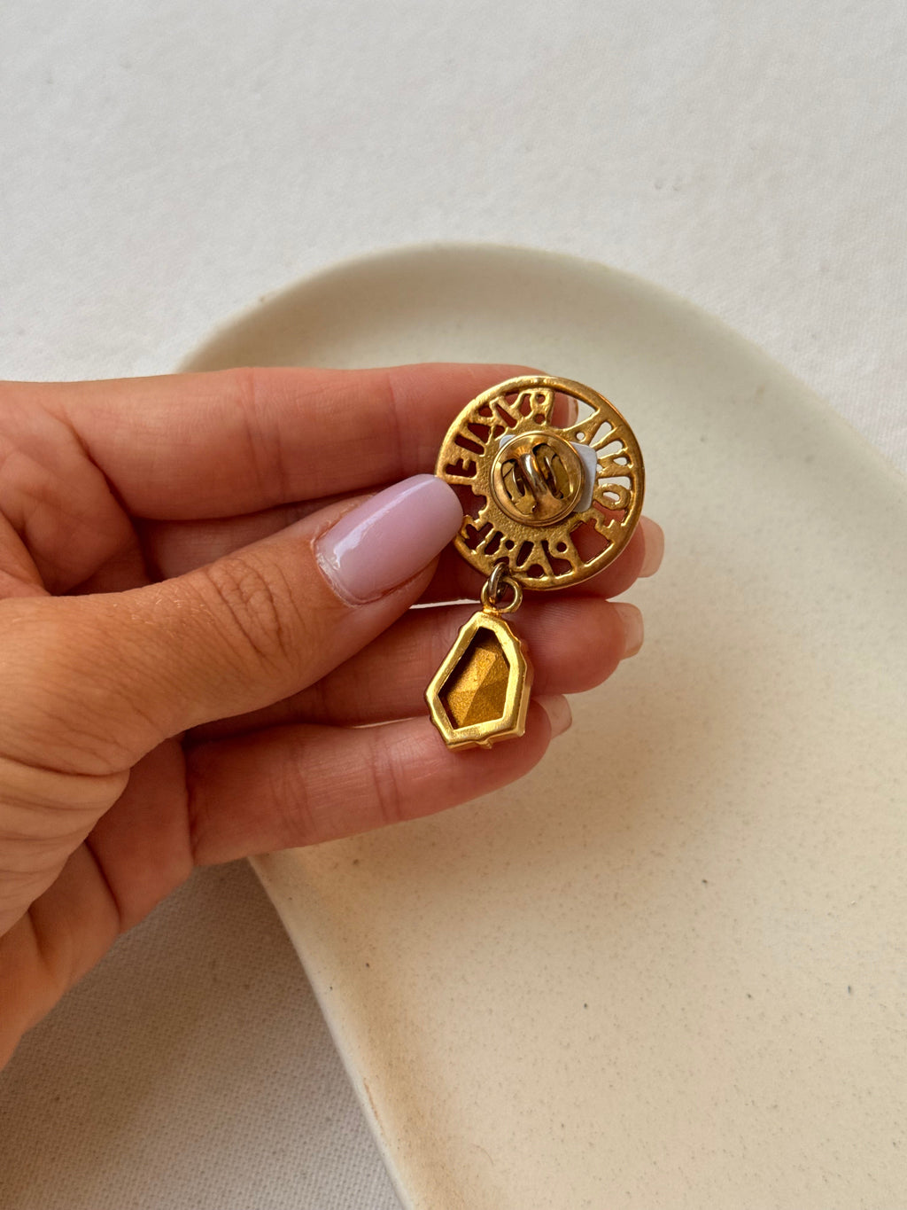 Sonia Rykiel Vintage Brooch - Rhinestone Pendant Pins