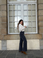 Elenette Jeans Charcoal Gray