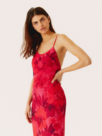 Vestido Flores Tango Rojo
