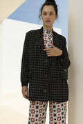 Cazadora bomber de tweed siroco negro de The Leonard