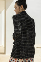 Cazadora bomber de tweed siroco negro de The Leonard