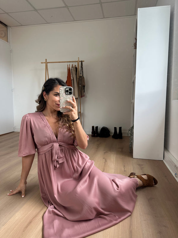 Vestido Largo Suzy Rosa Viejo