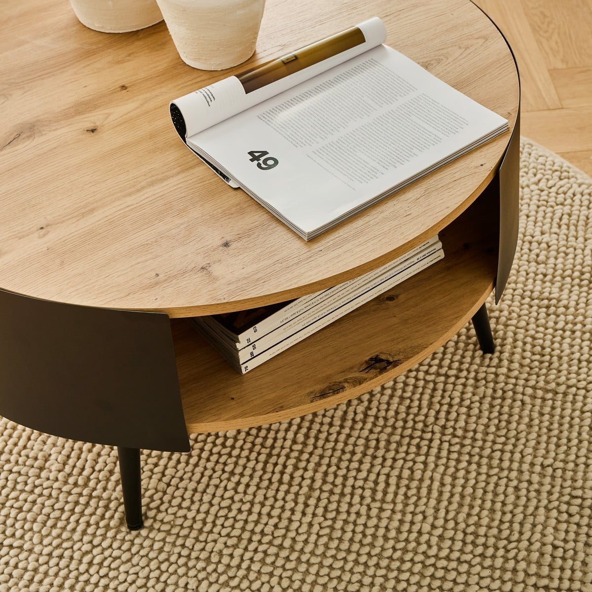 Eklo - 2-Level Coffee Table - Black