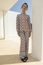 The Darline Scarf Print Shirt