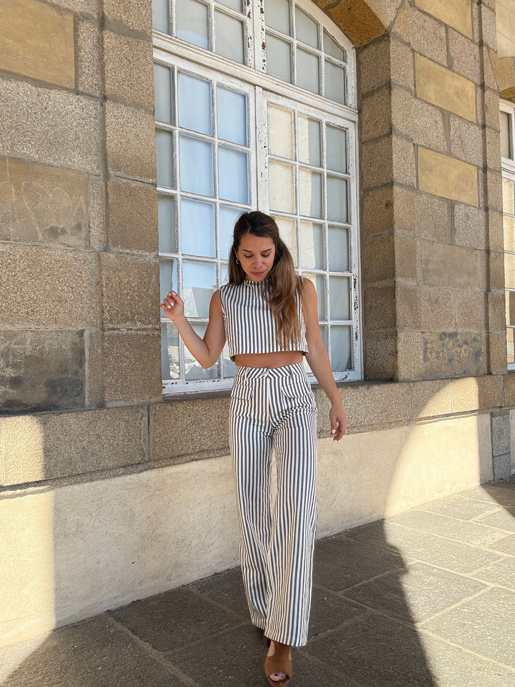 Blue Sailor Striped Trousers