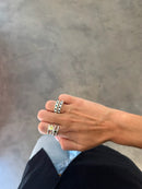 Bague Love Verde Plata