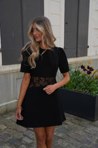 Robe Dentelle Castille - Noire
