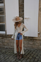 Laora Long Cardigan - Cream