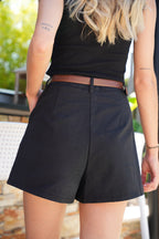 Nils High-Waisted Short - Black