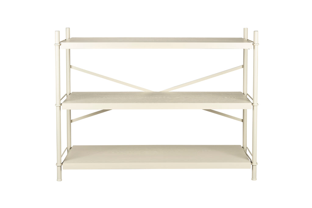 Iron Shelf Low - Shelf - Rubberwood - Beige
