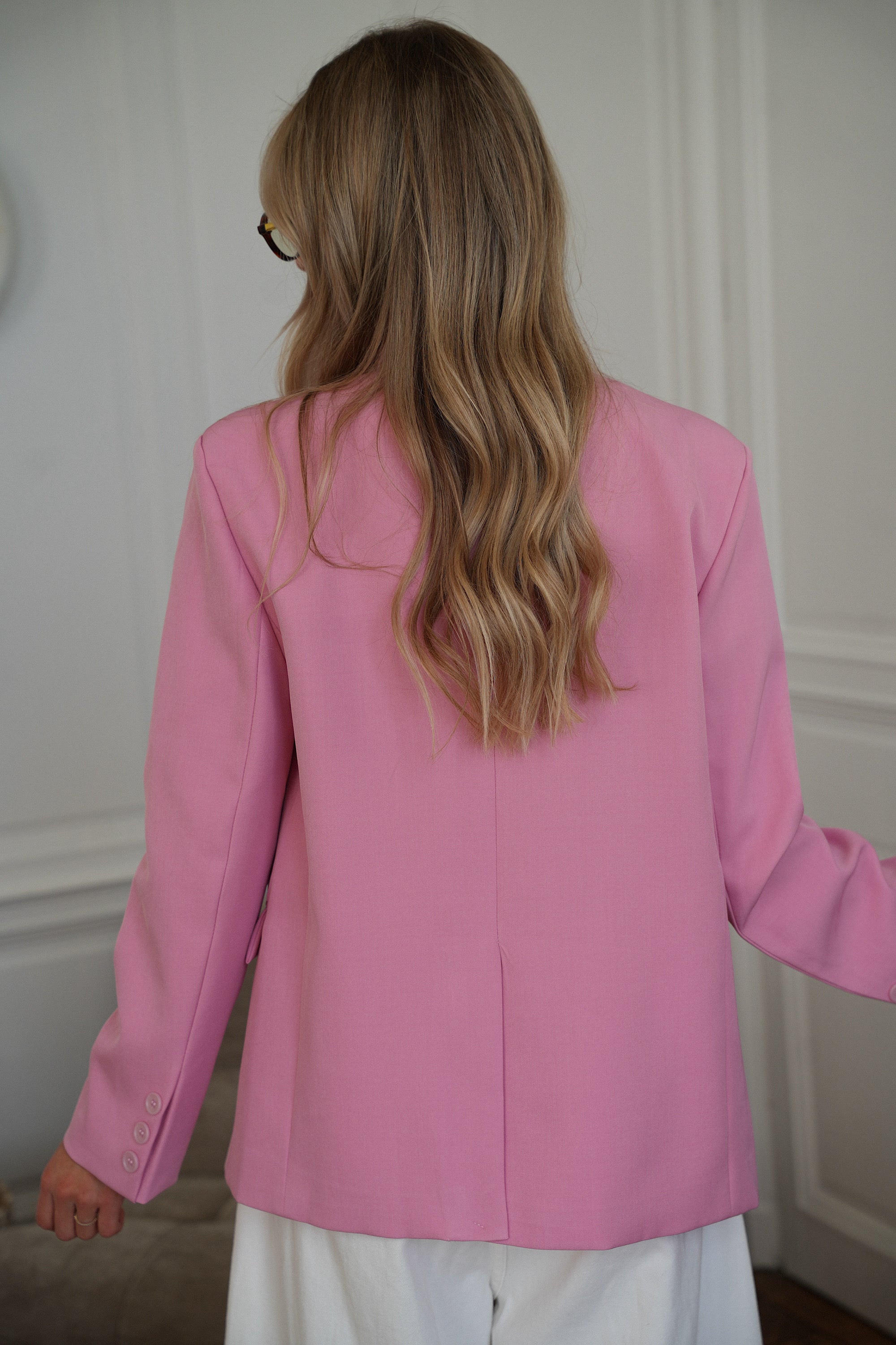 Manon Blazer Asimétrico - Rosa
