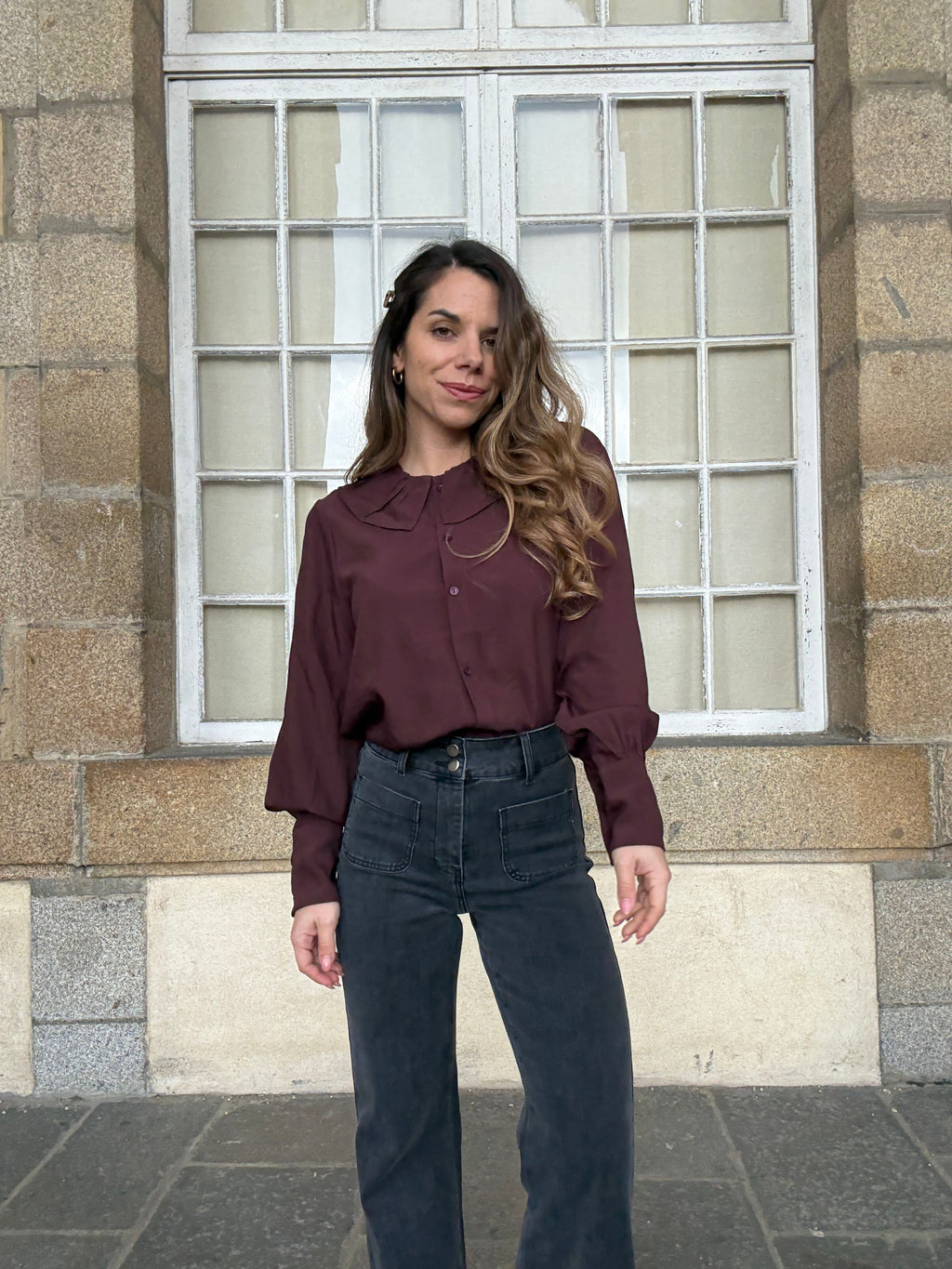 Burgundy Alice Shirt