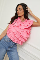 Satin Top - Pink