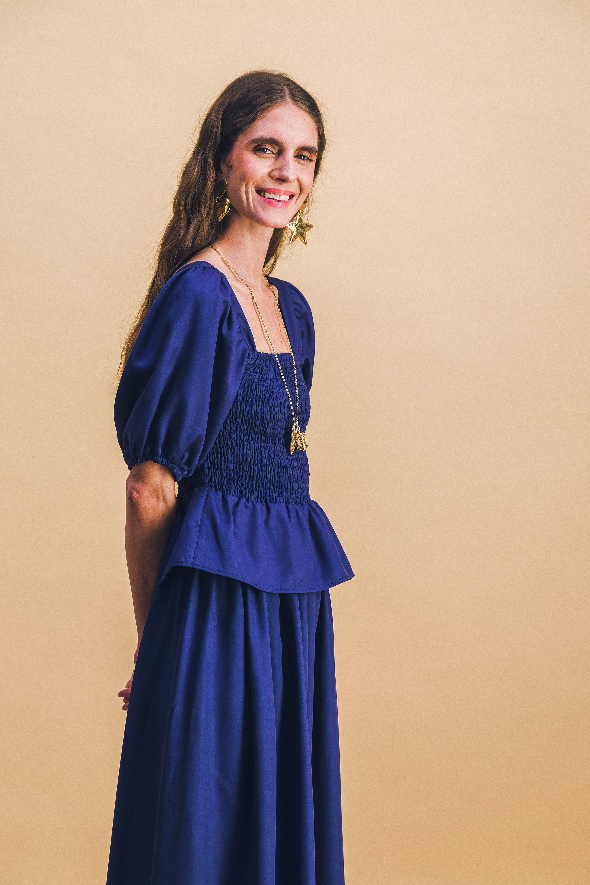 Cecile Navy Skirt