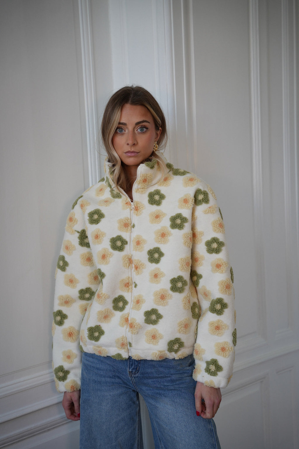 Dana Zipped Jacket - Cream