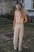 Pantalón recto Loraine - Taupe