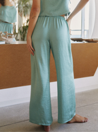 Silky Mint wide pants