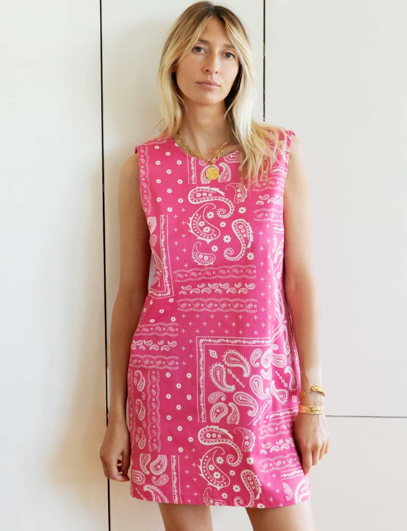 Abito Rosa Bandana Safia