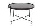 Cupid L - Table D'Appoint - Verre - Noir