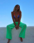 Pantalon À Carreaux Vichy - Lime