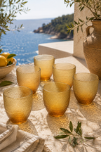 Trame - Lote De 6 Vasos - Ámbar