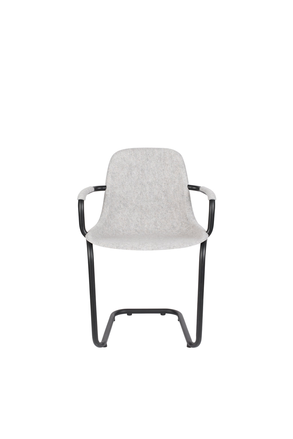 Thirsty - Juego de 2 Sillones de Comedor - Plástico Reciclado - Gris Ceniza