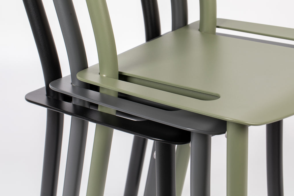Friday - Chaise D'Extérieur - Aluminium - Noir