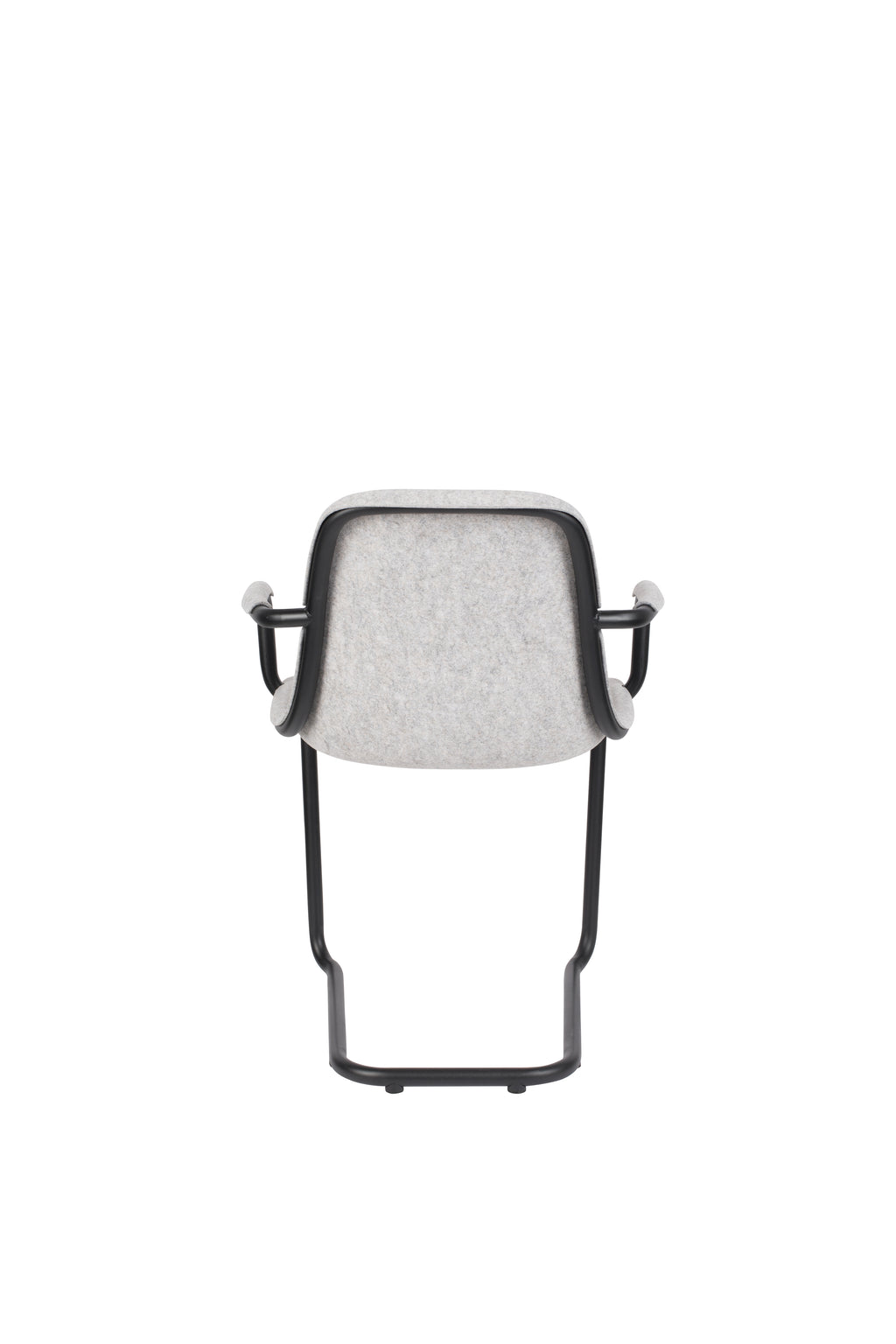 Thirsty - Juego de 2 Sillones de Comedor - Plástico Reciclado - Gris Ceniza