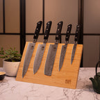 Colección Hashi Tsuchime - Set completo Deluxe de 10 piezas: 5 cuchillos + 5 accesorios