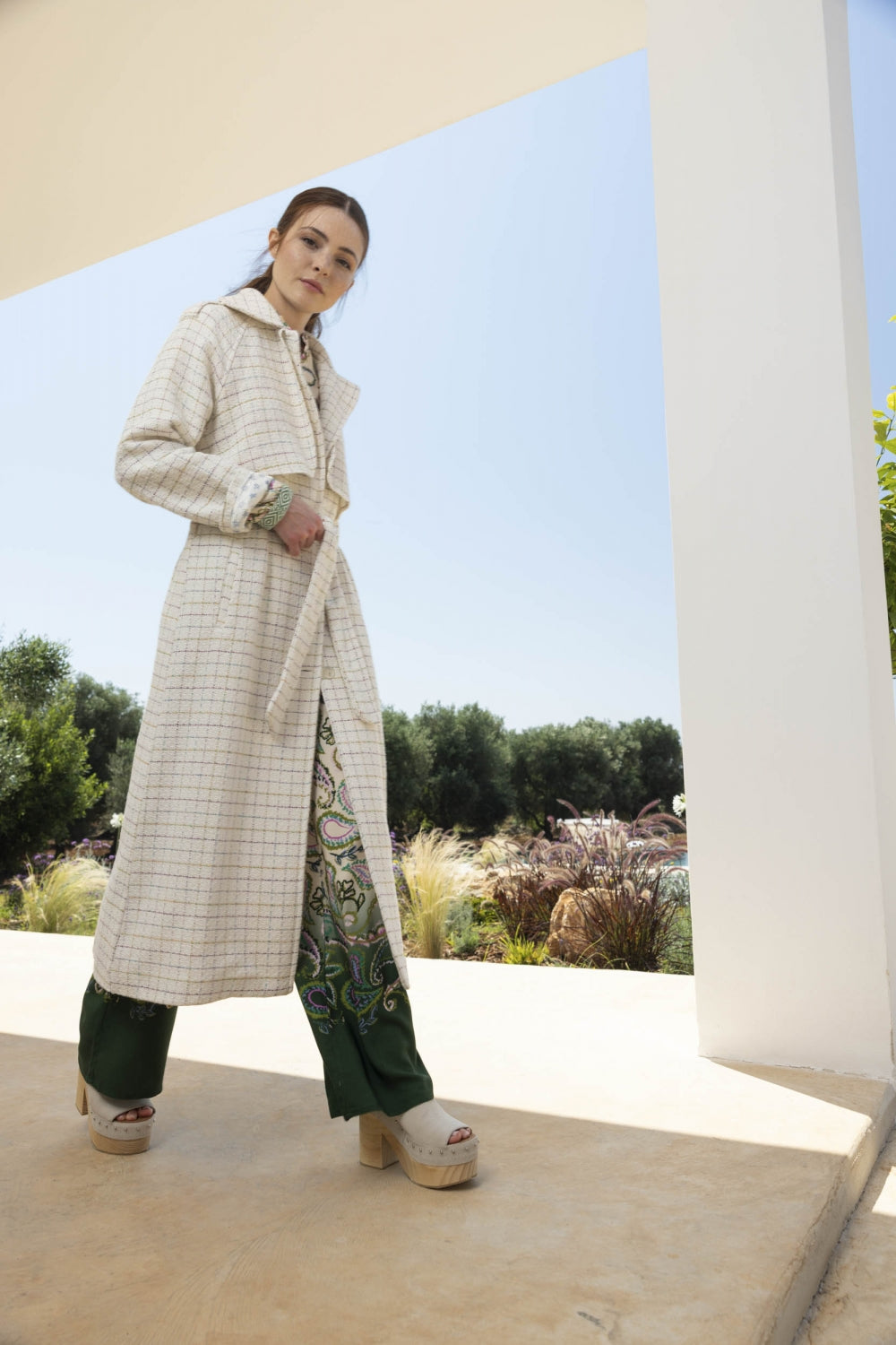 La gabardina blanca Lauren