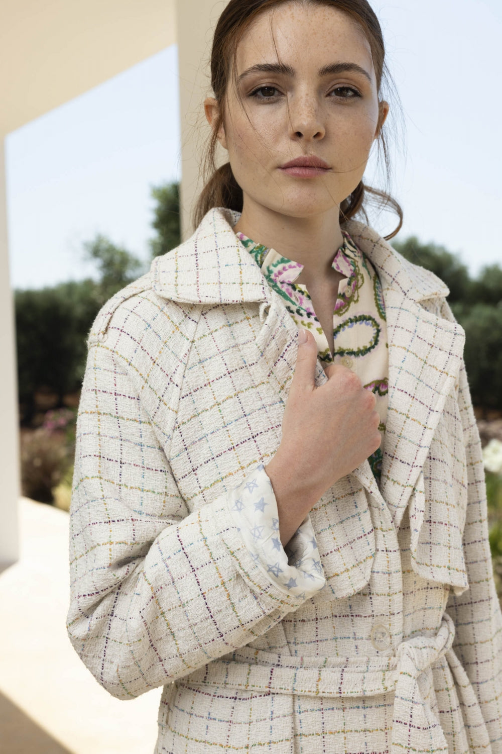 La gabardina blanca Lauren
