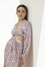 The Gianna Watercolor Flowers Dress