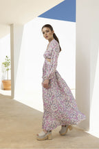 The Gianna Watercolor Flowers Dress