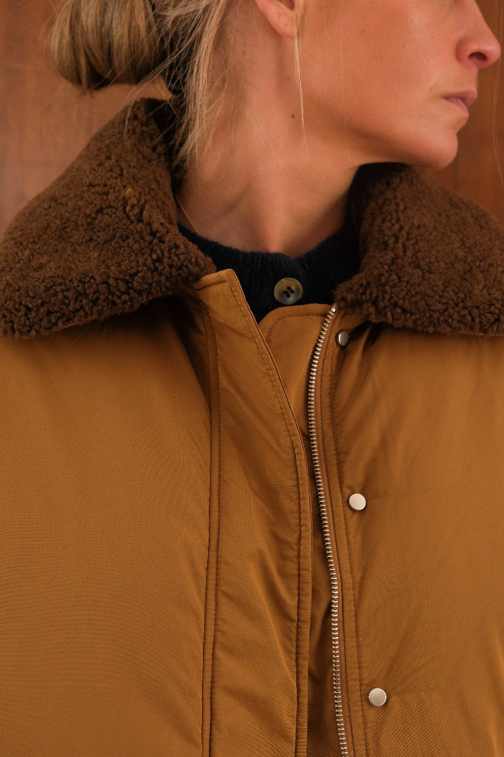 Anaïs Camel Puffer Jacket