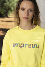 The Dario Rainbow Sweatshirt Yellow