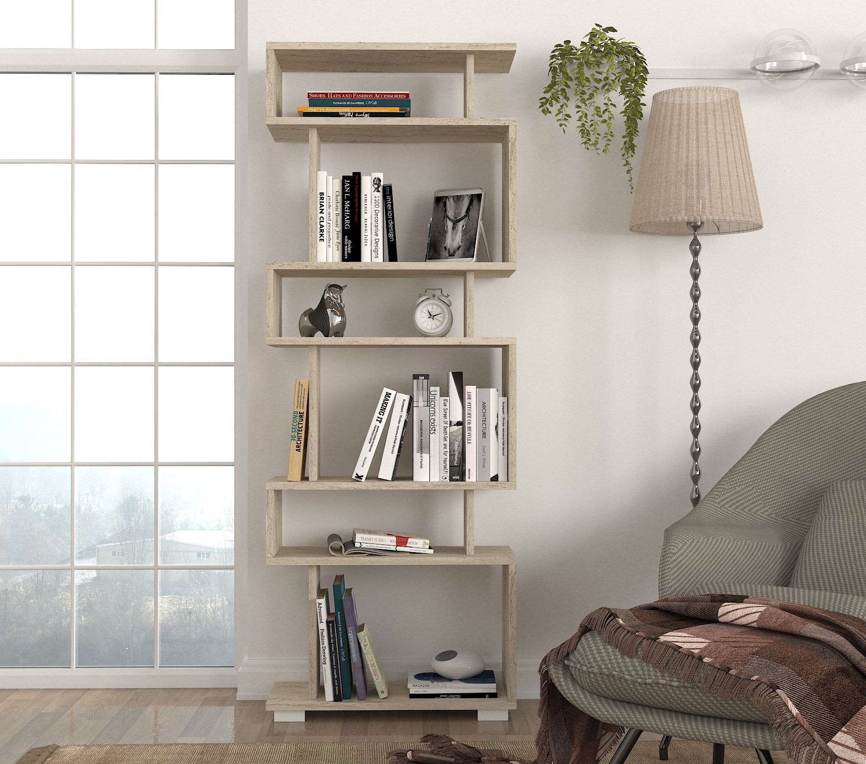 Bookcases Blok - Travertine