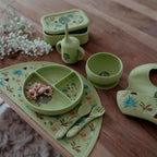 Silicone Fork & Spoon Set - The Dinosaur