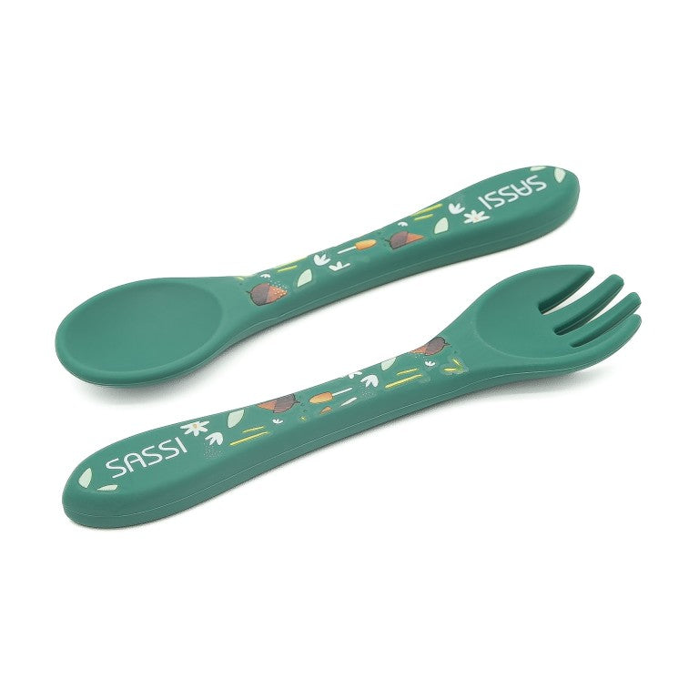Kit Fourchette & Cuillère En Silicone - Le Renard