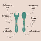 Kit Fourchette & Cuillère En Silicone - Le Renard