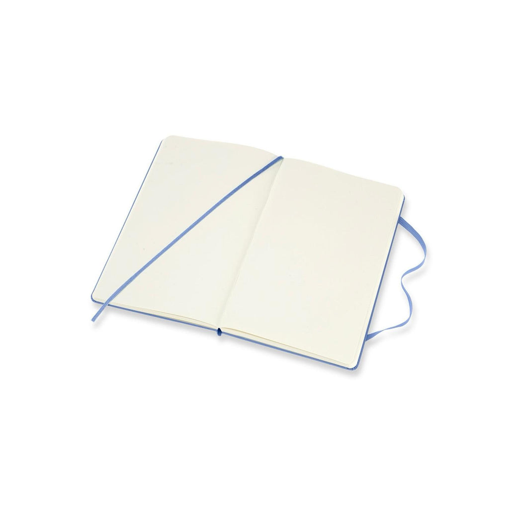 Cuaderno clásico grande 13X21 - Páginas blancas - Azul hortensia