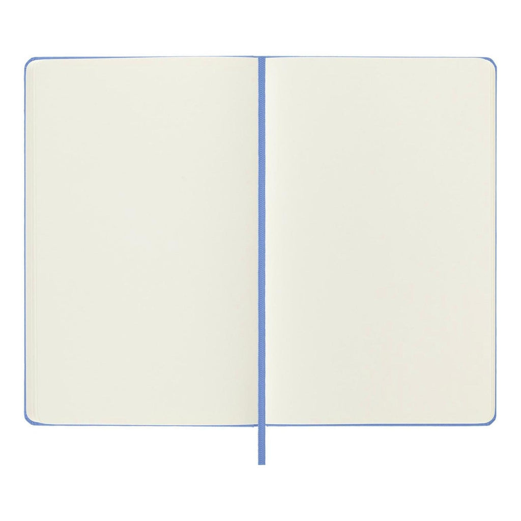 Cuaderno clásico grande 13X21 - Páginas blancas - Azul hortensia